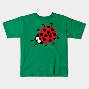 Ladybug Beetle Nature Funny Scary Designer Lucky Kids T-Shirt